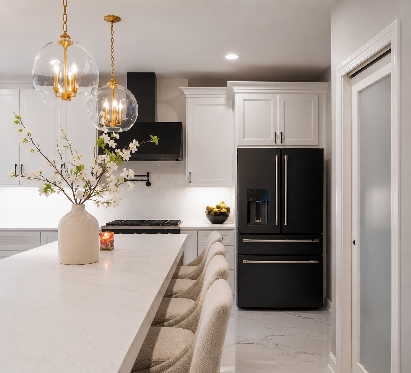 Open concept kitchen by The Kitchen Wizards
